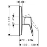 Смеситель для душа Hansgrohe Metris Classic хром 31676000