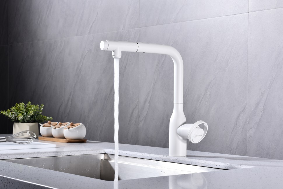 Смеситель для кухни Urban, белый матовый, Ur213104-431(WH), Starke-Paulmark