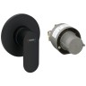 Смеситель Hansgrohe Rebris для душа, встраиваемый, цвет: черный матовый 72648670