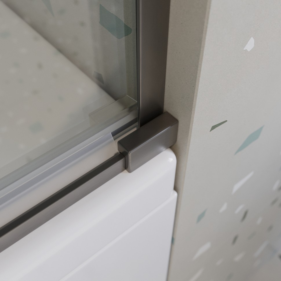 Душевая шторка на ванну CEZARES TANDEM-SOFT-VF-2-180/145-C-GM-IV