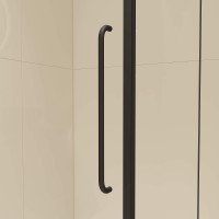 Душевой уголок RGW Classic CL-046B, прозрачный, распашные двери, 100 см x 80 см, черный