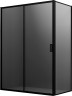 Душевое ограждение Ambassador Forsa 17022216ABB-110ABB (100х110х200) прямоугольник,черный,стекло тонированное,раздвижная,2 места