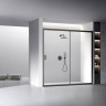 Душевая дверь Veconi Vianno VN-60B, 1700x1950, Черный, стекло прозрачное