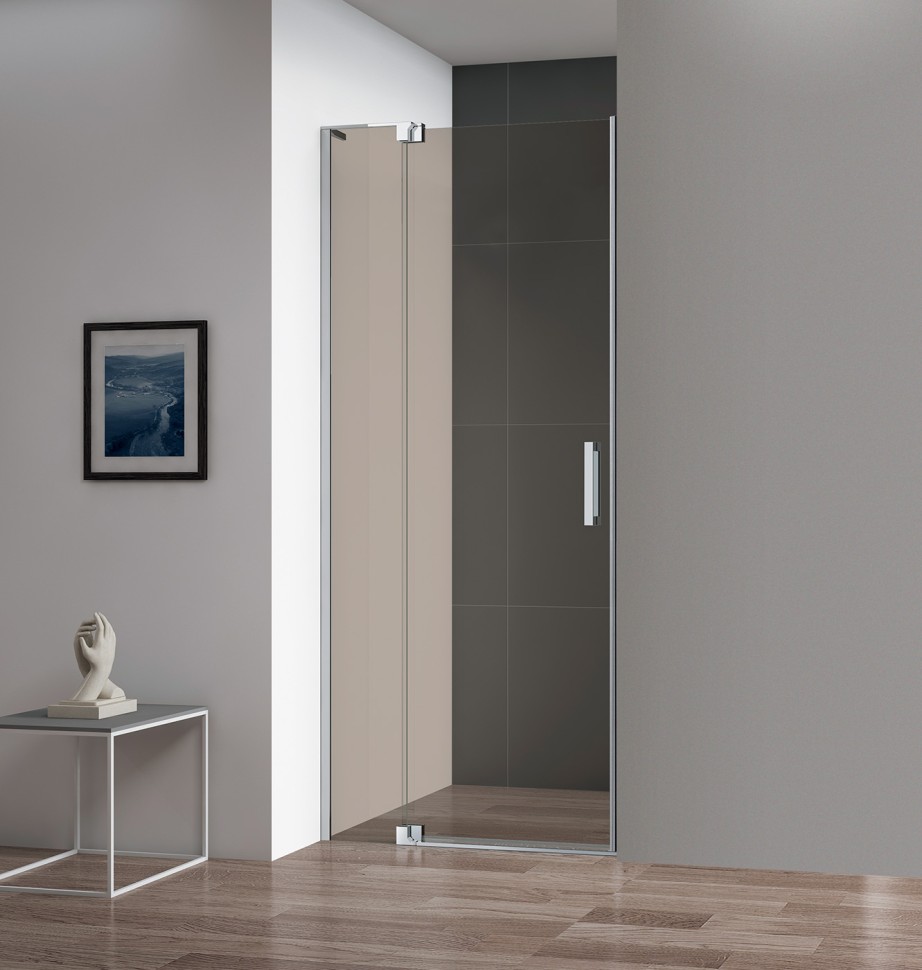 Душевая дверь в нишу CEZARES SLIDER-B-1-70/80-BR-GM