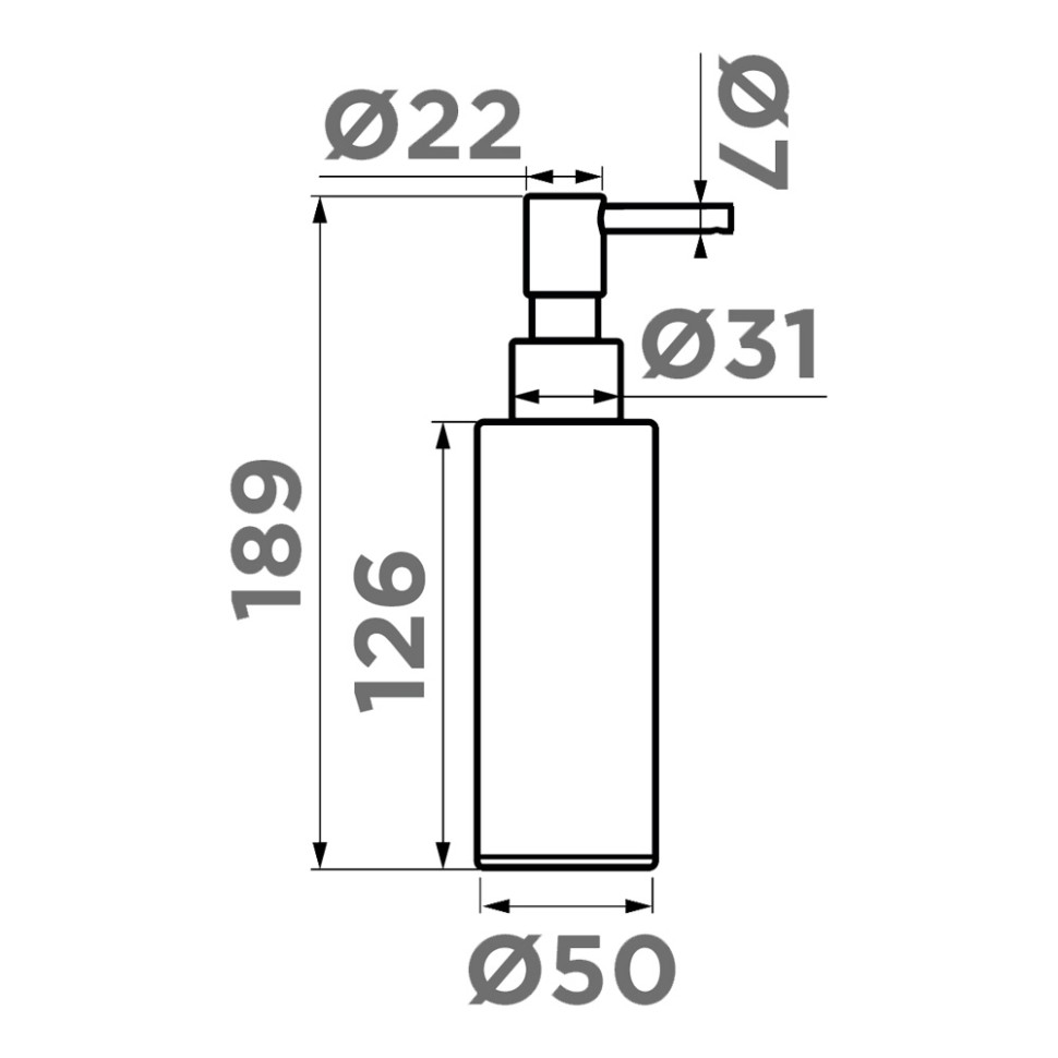 Дозатор Omoikiri OM-06-LG латунь/светлое золото