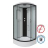Душевая кабина Niagara Classic NG-6703-14 (80х80х215) средний поддон(26см),черный,стекло прозрачное,4 места