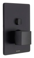 Наружная часть механического смесителя для душа Bossini CUBE Z00063.073, цвет черный матовый  