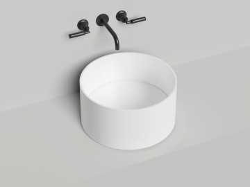 Раковина накладная ARMONIA ROUND 02 покраска по RAL полностью 450х450х250 S-Stone Матовое