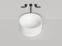 Раковина накладная ARMONIA ROUND 02 покраска по RAL полностью 450х450х250 S-Stone Матовое