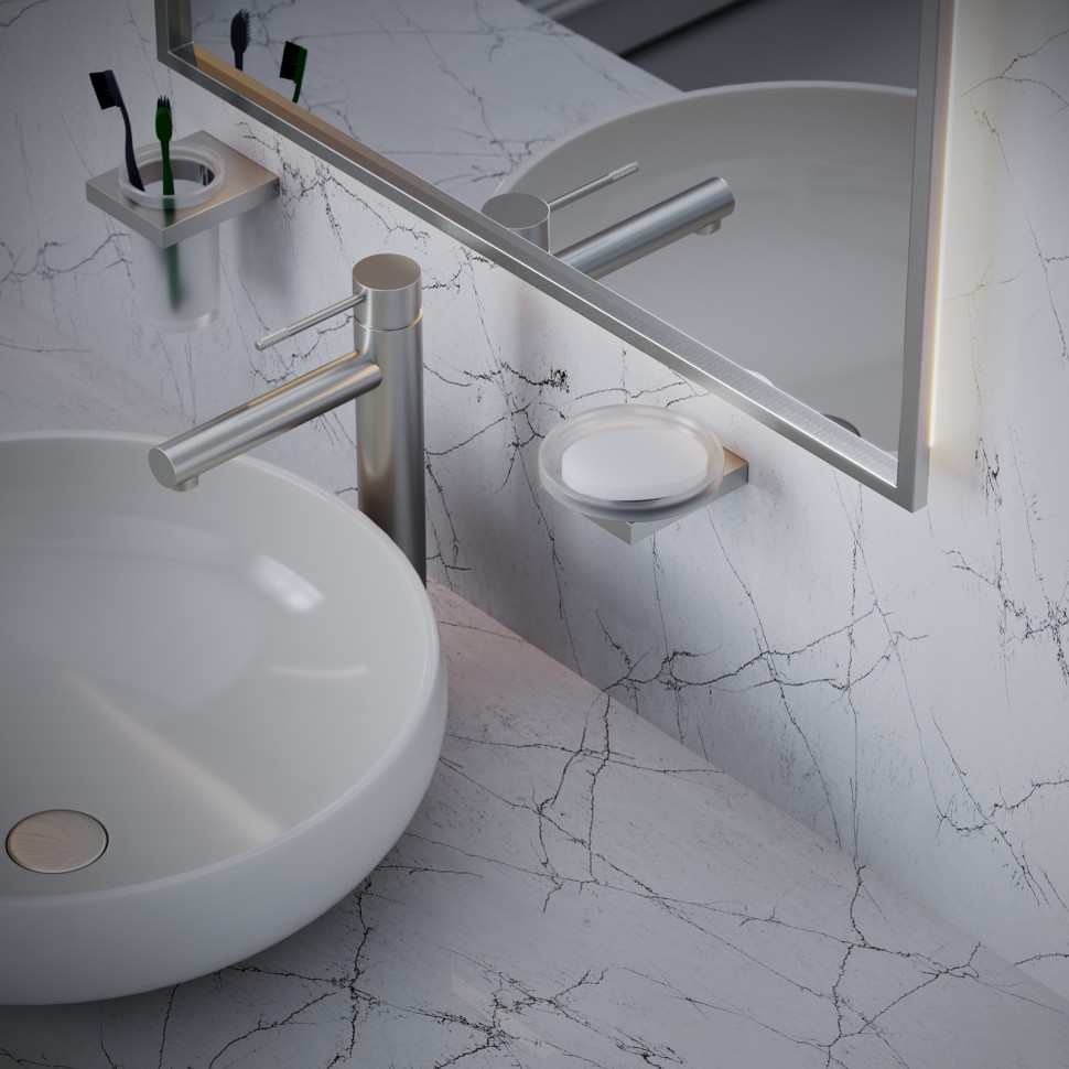 Стакан для зубных щеток Timo Petruma 15233/13 никель