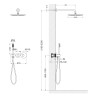 Душевая система встроенная с термостатом Timo Saona SX-2359/03SM черный