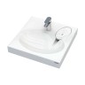 Раковина над стиральной машиной MOND 720431, белая, 60х55, с комплектом, Paulmark