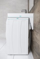Раковина над стиральной машиной MOND 720431, белая, 60х55, с комплектом, Paulmark