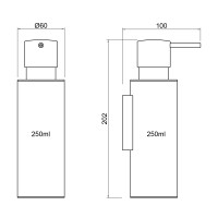 Дозатор Timo Saona 13339/03 черный