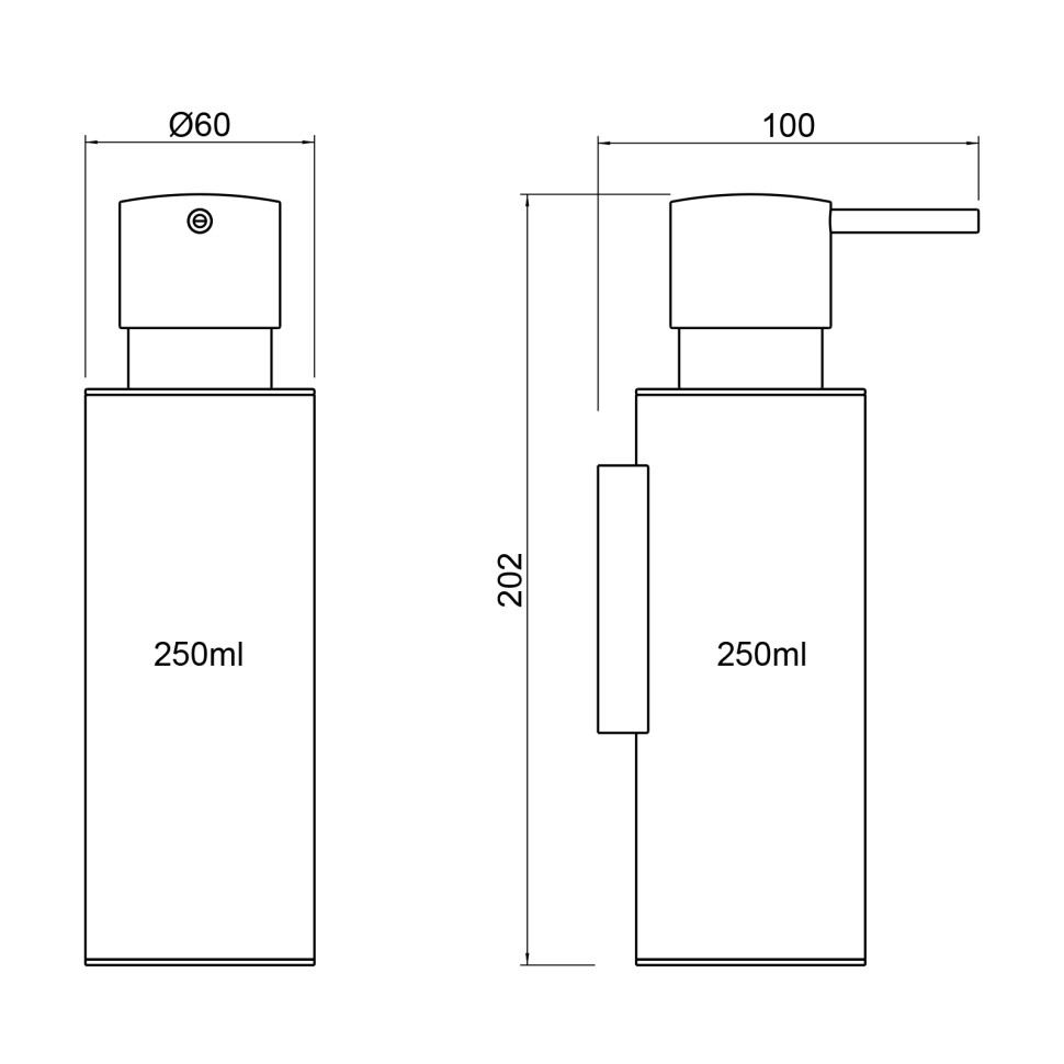 Дозатор Timo Saona 13339/03 черный