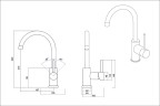 Смеситель OULIN OL-8006 хром