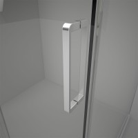 Душевой угол Veconi Rovigo RV-075, 1200х800х2000 хром, стекло прозрачное