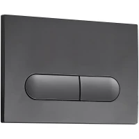 Кнопка смыва Veconi FLUSH V3, оружейная сталь матовая