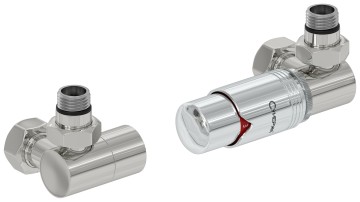 Автоматический терморегулятор 3D правый (G 1/2" НР х G 3/4" НГ)