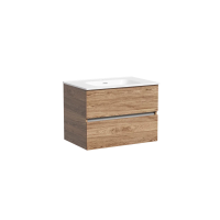 Тумба подвесная SANCOS Urban 690х450х550, c двумя ящиками оснащенными доводчиками, дуб чарльстон , арт. UR70ECH