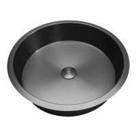 Раковина встраиваемая снизу ABBER Wasser Kreis AF2409GM оружейная сталь