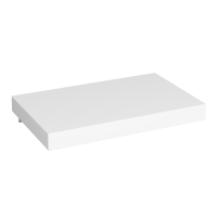 Столешница KUPÁLA PLATO 80 белая матовая , искусственный монолитный камень Solid Surface, кронштейн с артикулом KPR заказывается отдельно!