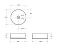 Накладная раковина BelBagno BB1357