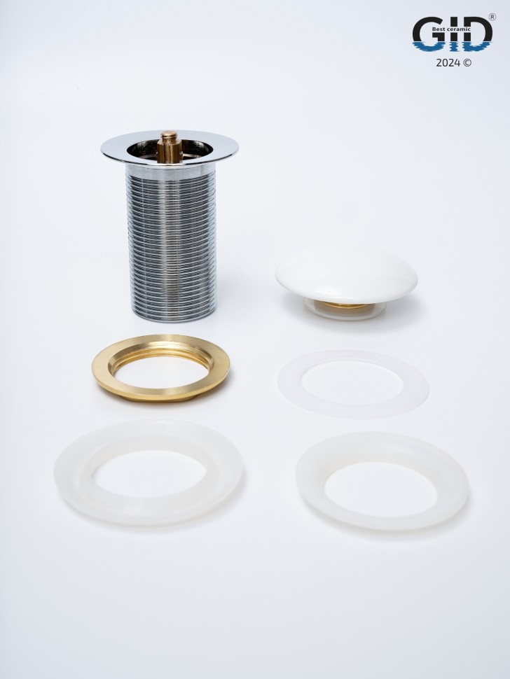 Донный клапан Gid без перелива Wh100 71101K белый 7x7x10