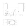 Унитаз-моноблок с сиденьем BelBagno LOUNGE BB8618CPR-MN/SC