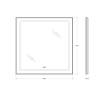 Зеркало BelBagno SPC-KRAFT-800-800-LED-TCH-WARM-NERO