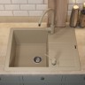 Кухонная мойка кварцевая Uperwood Quartz Premium UPD-03-02, прямоугольная, бежевая