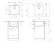 Кухонная мойка кварцевая Uperwood Кварц Премиум (Quartz Premium) UPD-02-07, уголь
