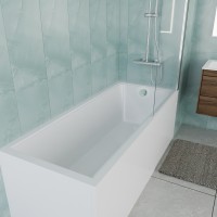 Ванна акриловая Vincea VBT-2G170-FR с каркасом 1700*700*470, пристенная, цвет белый