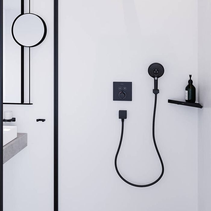 Угловая корзинка Hansgrohe AddStoris, 41741670, Черный матовый