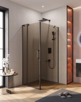 Душевой уголок CEZARES SLIDER-AH-1-100-70/80-BR-NERO