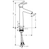 Смеситель для раковин Hansgrohe Talis S хром (72031000)