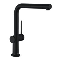 Смеситель для кухни Hansgrohe Talis M54 с выдвижным изливом, 1jet 72808670, черный матовый