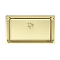 Мойка YUNI 76 UNI, нерж. сталь, YU76-LG, светлое золото, 760х440мм, Paulmark