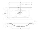 Стеклянная раковина BelBagno BB910/465-LV-VTR-BL