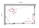 Душевой уголок BelBagno LUCE-AH-21-130/80-C-Cr