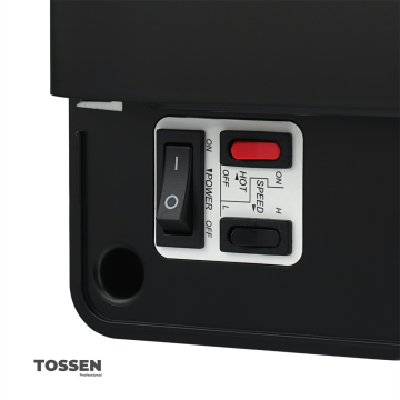 TOSSEN DH 1615 PB - погружная сушилка для рук (коллекция «Матовый чёрный»)