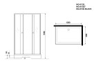 Душевой уголок Niagara Eco NG-012-14Q (120х80х195) низкий поддон(13см),стекло матовое,2 места