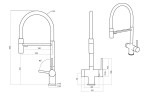 Смеситель EMAR EC-7024 ЕС - 7024 PVD Coppery
