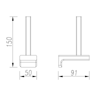 AQM7310BG Tivoli Держатель запасного рулона туалетной бумаги, золото шлифованное