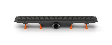 Душевой желоб MILLEAU Point M750PB с комбинированным затвором и черной декоративной решеткой