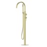 Смеситель ABBER Wasser Kreis 316 AF8115BG напольный для ванны, брашированное светлое золото