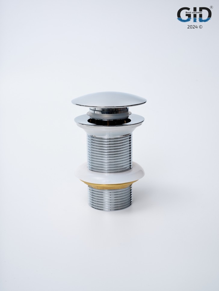 Донный клапан Gid без перелива Ch100 73302K хром 7x7x10