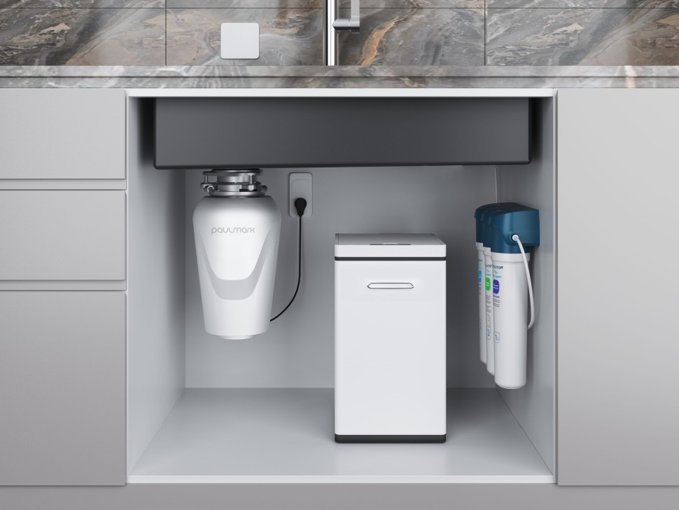 Мойка нерж. сталь NEXT-MULTI SINK 74-L UNI, PM787445-L-GM, вороненая сталь,740х450мм, Paulmark