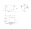 Чаша подвесного унитаза BelBagno ARDENTE-C BB3202CHR-MB