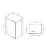 Душевой уголок Slim-U VSR-2SU9012CL, 1200*900, хром, стекло прозрачное